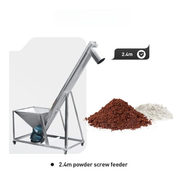 2.4 Metre Helezonlu Toz Besleme Konveyörü