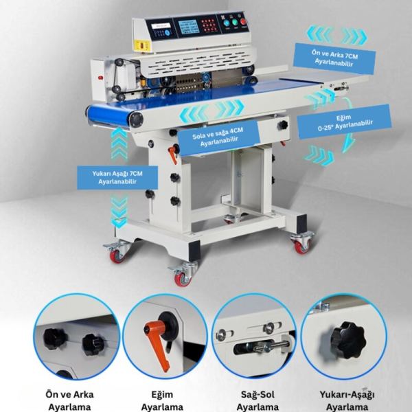 TPS-210AP Mürekkep Püskürtmeli Tarih Kodu Baskılı Paketleme Makinesi - görsel 5