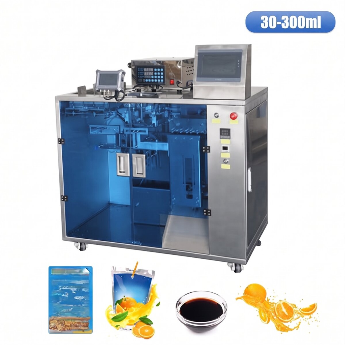 300ml Hazır Poşet Sıvı Dolum ve Paketleme Makinesi