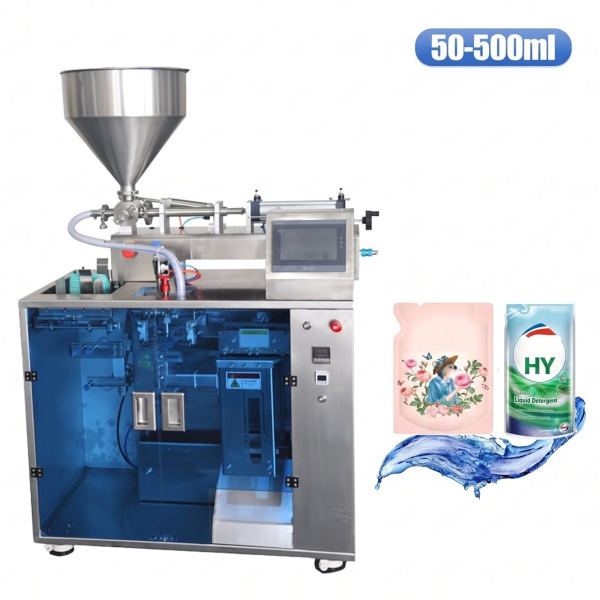 500ml Hazır Poşet Jel Çamaşır Deterjanı Dolum ve Paketleme Makinesi