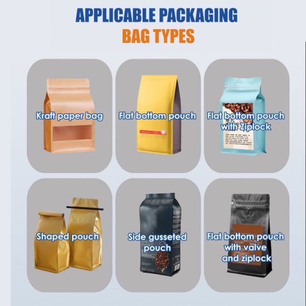 Otomatik Düz Tabanlı (Flat Bottom) Hazır Poşet Çekirdek Kahve Paketleme Makinesi - görsel 4