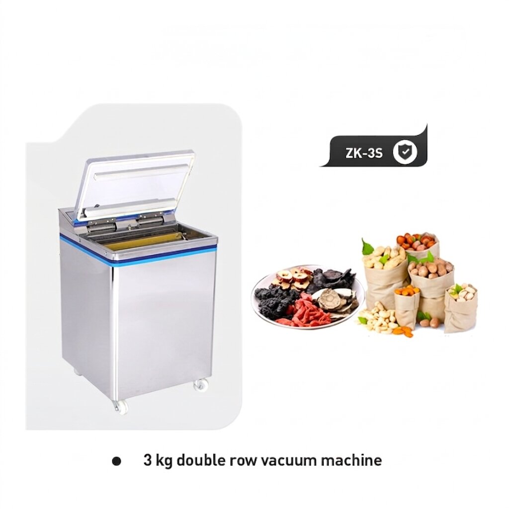 3 Kg Kapasiteli Çift Sıralı Vakum Makinesi