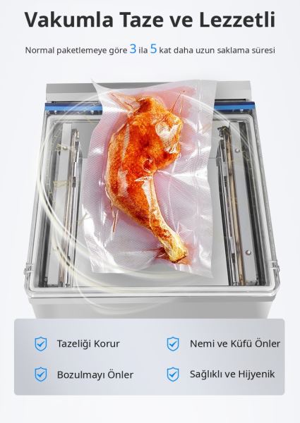 Model 500 Sanayi Tipi Pompalı Vakum Makinesi - görsel 4