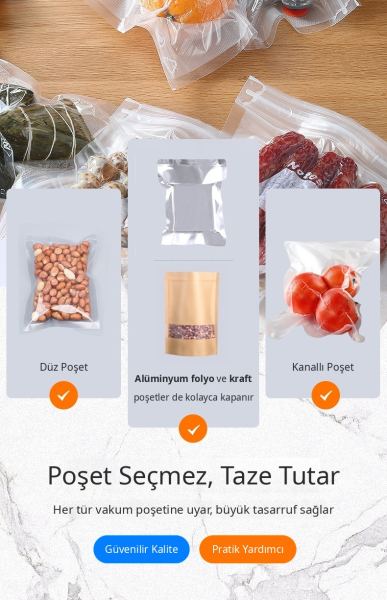 Model 500 Sanayi Tipi Pompalı Vakum Makinesi - görsel 9